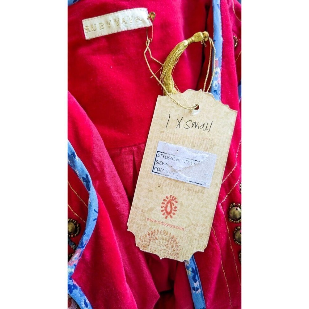 BNWT Ruby Yaya Red Velvet Senorita Jacket Size XS Suit 6-8 - Picture 9 of 10